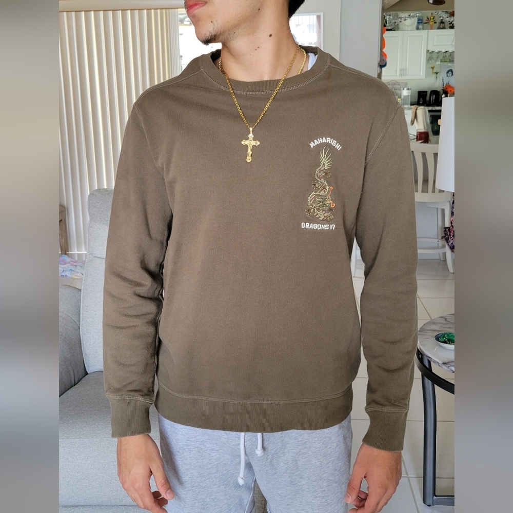 Maharishi green sweatshirt